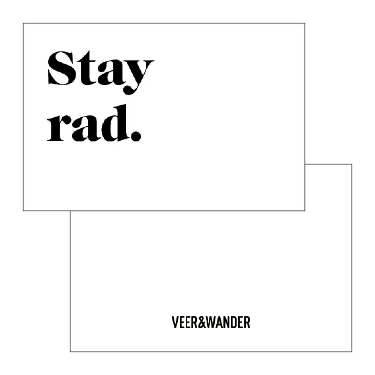 Veer & Wander 4 x 6 Gift Card Stay Rad Product Image