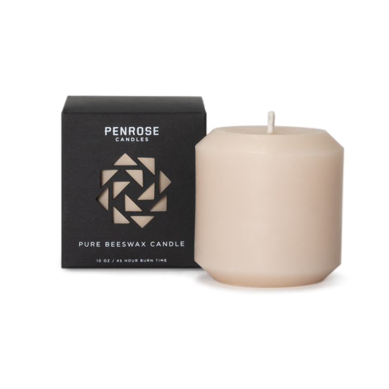 Penrose Candles Beeswax Pillar Candle Nude Product Image