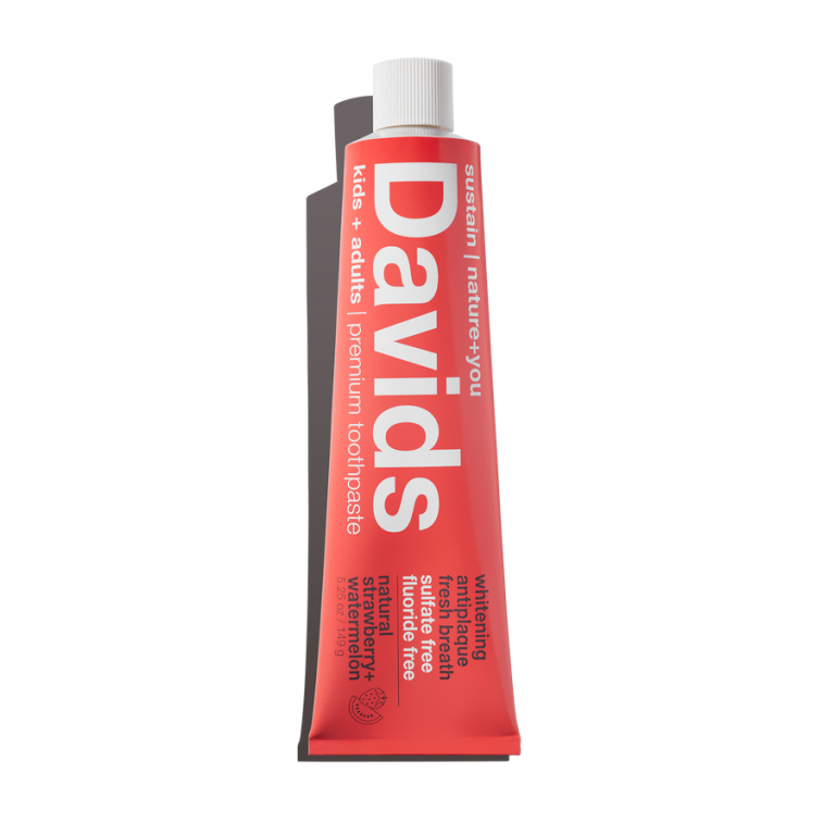 Davids Natural Toothpaste Premium Natural Toothpaste Strawberry + Watermelon Product Image