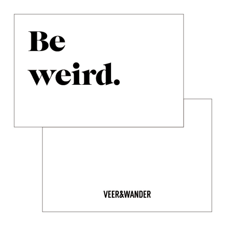 Veer & Wander 4 x 6 Gift Card Be Weird Product Image