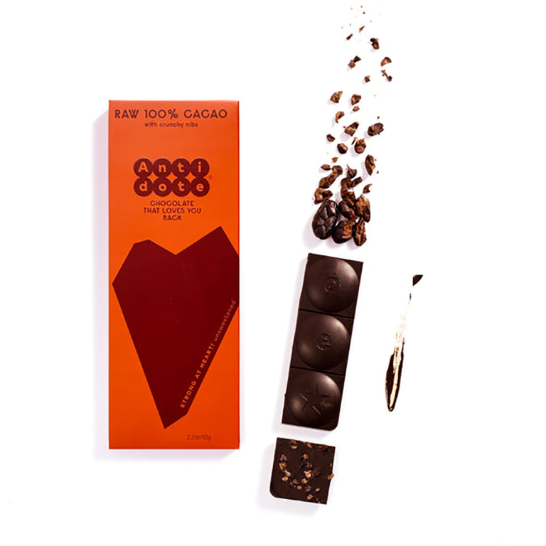 Antidote Raw 100% Cacao + Nibs  2.3 oz Product Image