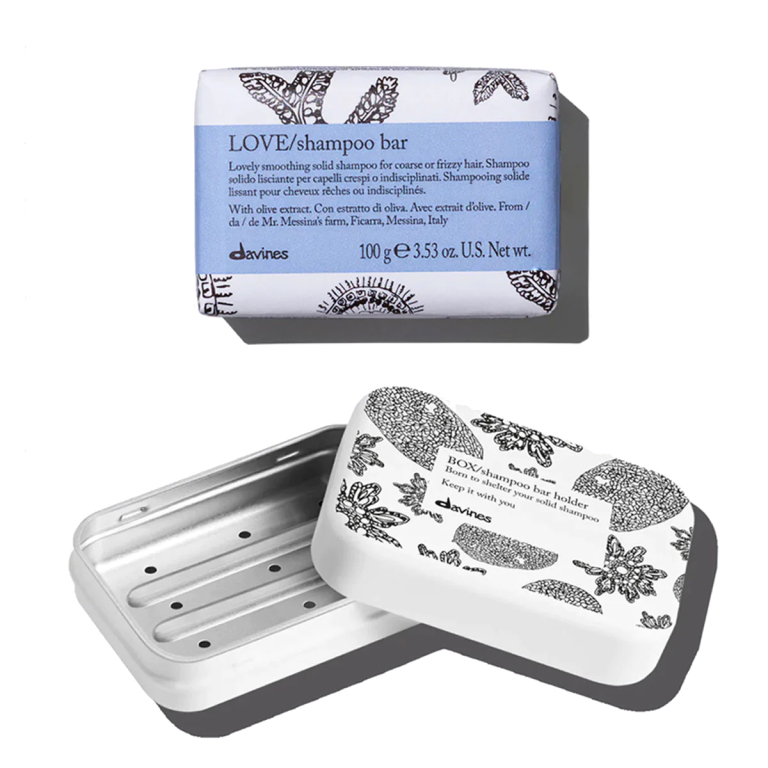 Davines Essential Haircare LOVE Smoothing Shampoo Bar + Case Product Image