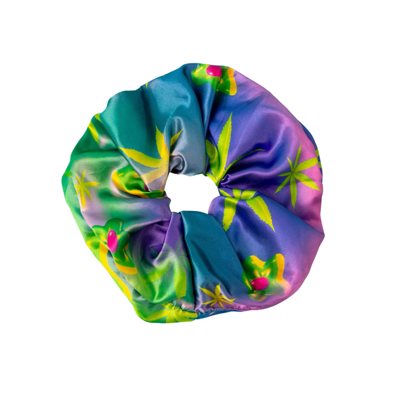 Broccoli Silk Weed Scrunchie Cool Product Image