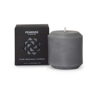 Penrose Candles Beeswax Pillar Candle Slate Product Image